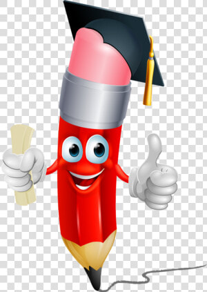 Clipart Freeuse Stock Clipart Crayons   Pencil Graduation Clipart  HD Png Download