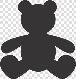 Teddy Bear Silhouette Vector   Ursinho Png Silhueta  Transparent Png