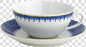 Blue Lace Coup Cup  amp  Saucer single   Cup  HD Png Download