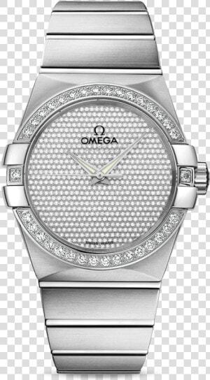 123   55   38   20   99   001   Omega Constellation   Omega Constellation Full Diamond  HD Png Download