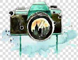  camara camera  fotography   Camera Watercolor Painting  HD Png Download