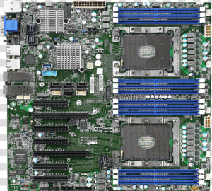 Tempest Cx S7103   Intel C622  Lga 3647   2  Ddr4 2666   E7 2800 V2 Motherboard  HD Png Download