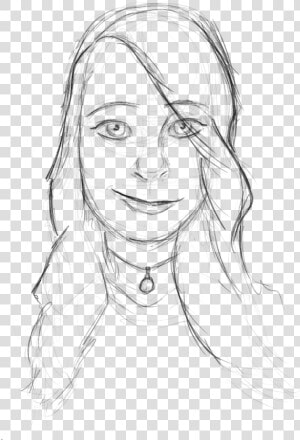 Emily Line   Sketch  HD Png Download