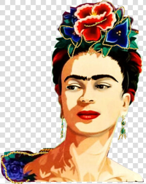  portrait  frida  fridakahlo  unibrow Queen  fridakahlosticker   Frida Kahlo Transparent Background  HD Png Download