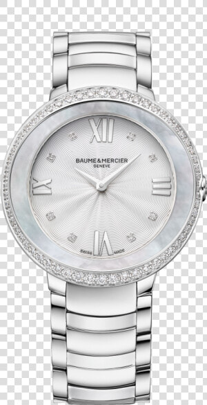 Baume And Mercier Ladies Diamond Watch  HD Png Download