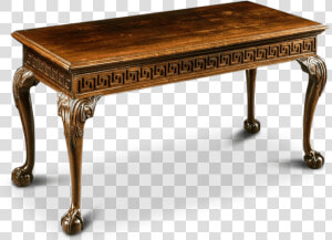 George Ii Mahogany Side Table With Finely Carved Greek   Coffee Table  HD Png Download