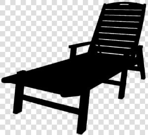 Lounge Silhouette   Outdoor Plastic Lounge Chairs  HD Png Download