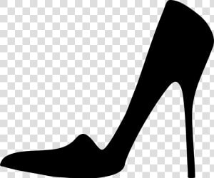 High heeled Shoe Clip Art   Black Heel Clip Art  HD Png Download