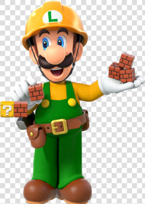 Super Luigi Full Body   Super Mario Maker 2 Mario And Luigi  HD Png Download