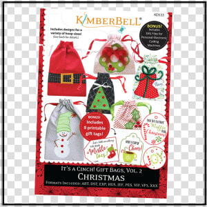 Kimberbell Its A Cinch Gift Bags Volume 2 Christmas   Gift Bag  HD Png Download