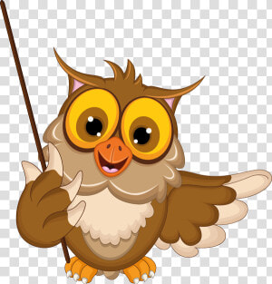 Owl Teacher Png   Owl Singing Cartoon  Transparent Png