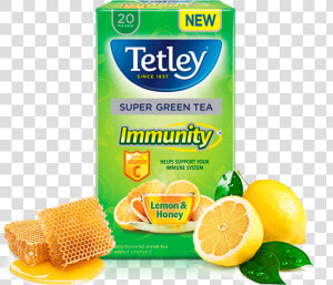 Transparent Green Lemon Png   Tetley Tea Herbal Immune  Png Download