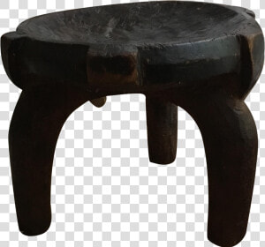 Carved African Hehe Three Legged Stool  Tanzania   End Table  HD Png Download