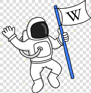 Astronaut Simplified   Wikipedia  HD Png Download