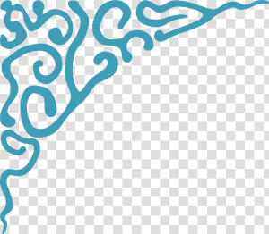 Corner  Decoration  Fancy  Flourish  Ornament   Ornament Blue Png  Transparent Png