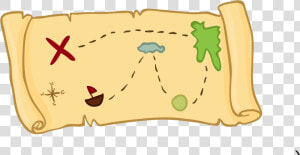 Treasure Map Cartoon Clipart   X Marks The Spot Map Clipart  HD Png Download