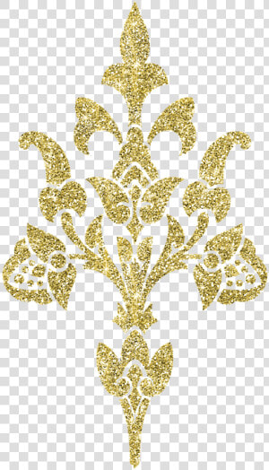 Gold  Authentic  Silvery  Flowering  Pattern   Golden Pattern Transparent  HD Png Download