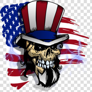 American Skulls By Tyger graphics   American Skull Transparent  HD Png Download