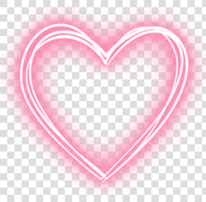  love  neon  heart  pink  freetoedit   Transparent Neon Pink Heart  HD Png Download