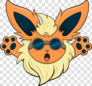 Flareon Emoji   Shocked  HD Png Download