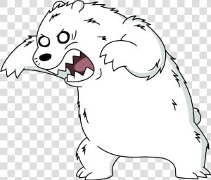 Mad Clipart Polar Bear   We Bare Bears Primal Ice Bear  HD Png Download