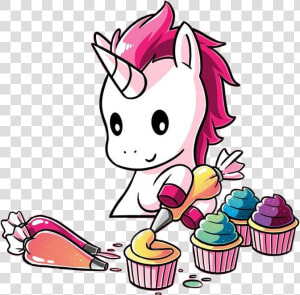  kawaii  unicornio  unicorn  kawaiiunicorn  cupcake   Unicorn Eating A Cupcake  HD Png Download