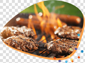 Burgers And Hotdogs On The Grill  HD Png Download