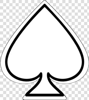 Ace Of Spade Line Art  HD Png Download