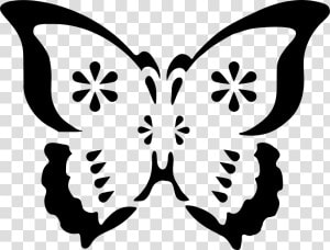 Butterfly Png Stencil   Butterfly Stencil Svg Cutting File Free  Transparent Png