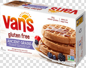 Gluten Free Waffles   Vans Gluten Free Blueberry Waffles  HD Png Download