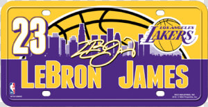 Los Angeles Lakers Lebron James License Plate  HD Png Download