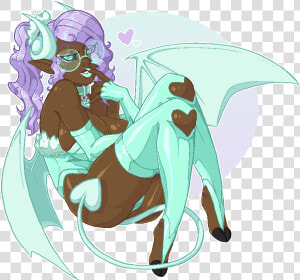  p  Pixel Succubus   Cartoon  HD Png Download