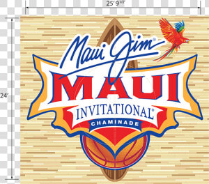 Court Decal For Maui Jim Maui Invitational Court Design   Maui Invitational 2019 Logo  HD Png Download