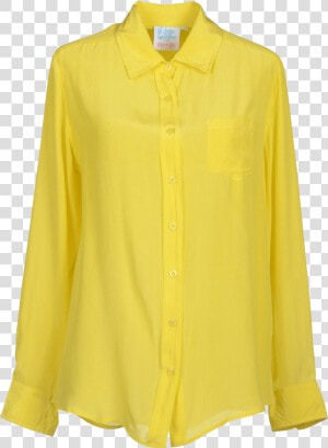 Holly Blue Yellow Silk Shirt   Blouse  HD Png Download