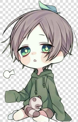  chibi  anime  boy  animeboy  green   Chibi Green Boy  HD Png Download