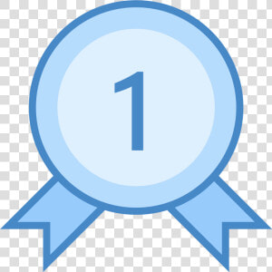 This Is A Picture Of An Award Ribbon For Being Number   Best Icon Blue  HD Png Download