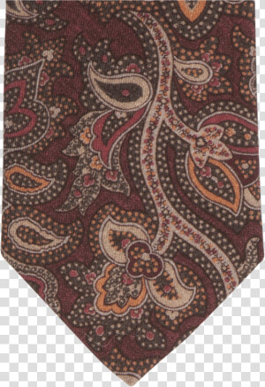 Red Flower Paisley Print Wool Tie   Carpet  HD Png Download