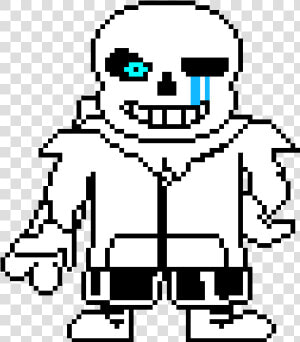 Underswap Disbelief Sans Sprite   Pixel Art Sans  HD Png Download