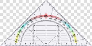 Triangular Protractor Clip Arts   Triangular Protractor  HD Png Download