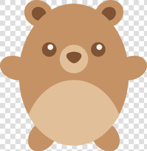 Cute Chubby Brown Teddy Bear   Cute Fat Bear Cartoon  HD Png Download