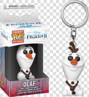 Olaf Pocket Pop Vinyl Keychain   Frozen 2 Funko Pop  HD Png Download