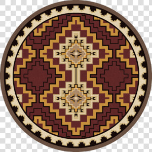 Council Fire red Round Rug By American Dakota   Offer Ribbon Png  Transparent Png