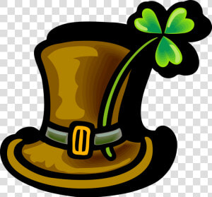 Vector Illustration Of St Patrick S Day Leprechaun   St Patrick  39 s Day Png Trevo  Transparent Png