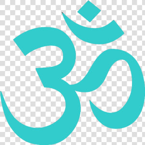 Om Teal Sized   Hindu Religious Symbols Png  Transparent Png