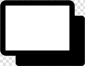 Square electronic Device line   Display Device  HD Png Download