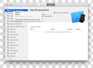 Xcode Delete Simulator Version  HD Png Download