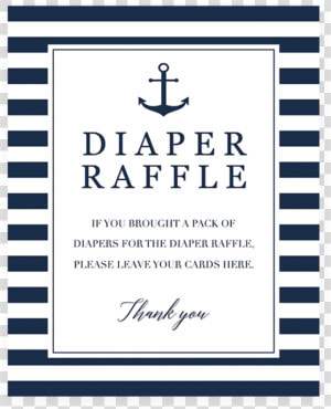 Diaper Raffle Sign For Baby Shower For Boy  HD Png Download