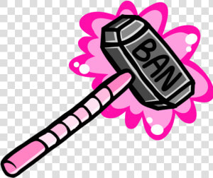 Banned Hammer Png Clipart Free Library   Transparent Png Emoji Discord  Png Download