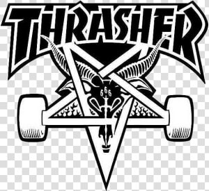 Image Freeuse Download Skater Drawing Thrasher   Thrasher Logo  HD Png Download