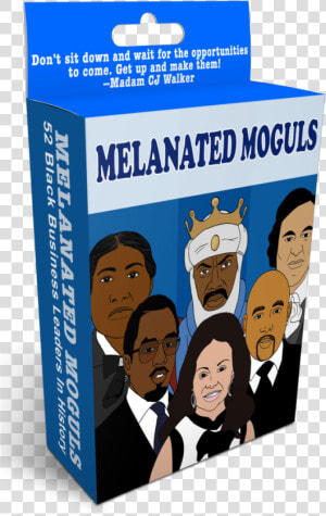 Melanated Moguls Flashcards Black Business Leaders   Cartoon  HD Png Download